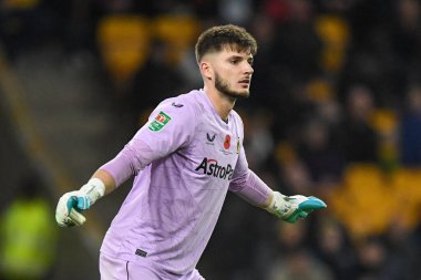 Matija Arki mi? Wolverhampton Wanderers 'ın 13 numarası Carabao Kupası maçında Wolverhampton Wanderers - Leeds United - Molineux, Wolverhampton, İngiltere, 9 Kasım 202