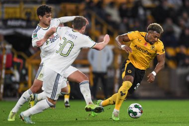 Wolverhampton Wanderers 'dan Adama Traor # 37 Carabao Cup maçında, Wolverhampton Wanderers - Leeds United - Molineux, Wolverhampton, Birleşik Krallık, 9 Kasım 2022