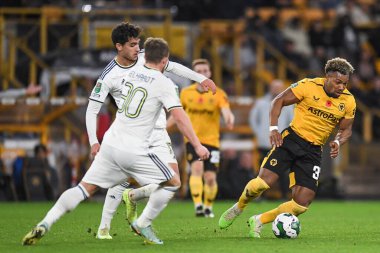 Wolverhampton Wanderers 'dan Adama Traor # 37 Carabao Cup maçında, Wolverhampton Wanderers - Leeds United - Molineux, Wolverhampton, Birleşik Krallık, 9 Kasım 2022