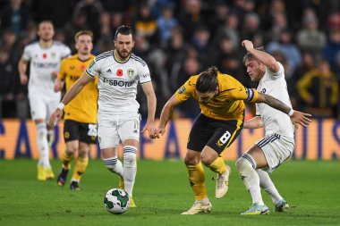 9 Kasım 2022 'de Wolverhampton Wanderers - Leeds United maçında Wolverhampton Wanderers maçında Wolverhampton Wanderers' dan Rubn Neves # 8 numara
