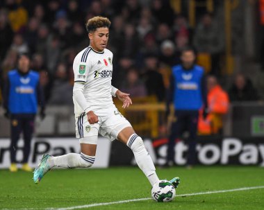 Leeds United 'dan Mateo Fernnndez # 49 Carabao Kupası karşılaşmasında Wolverhampton Wanderers - Leeds United - Molineux, Wolverhampton, İngiltere, 9 Kasım 2022
