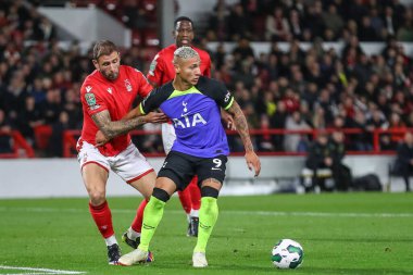 Tottenham Hotspur 'dan 9 numaralı Richarlison, 9 Kasım 202' de Nottingham Forest 'a karşı Tottenham Hotspur' da oynanan Carabao Kupası üçüncü raundunda maç yapıyor.