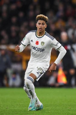 Leeds United 'dan Mateo Fernnndez # 49 Carabao Kupası karşılaşmasında Wolverhampton Wanderers - Leeds United - Molineux, Wolverhampton, İngiltere, 9 Kasım 2022