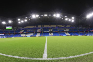 Etihad Stadyumu 'nun iç manzarası, 9 Kasım 202' de Etihad Stadyumu 'nda oynanan Carabao Kupası Üçüncü Raund karşılaşması öncesinde Manchester City ile Chelsea karşılaşacak.