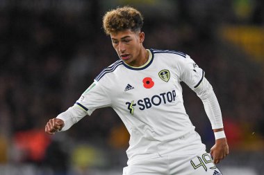 Leeds United 'dan Mateo Fernnndez # 49 Carabao Kupası karşılaşmasında Wolverhampton Wanderers - Leeds United - Molineux, Wolverhampton, İngiltere, 9 Kasım 2022