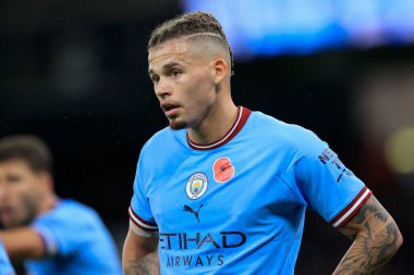 Manchester City 'den Kalvin Phillips # 4. Carabao Kupası üçüncü tur karşılaşmasında Manchester City Chelsea' ye karşı Etihad Stadyumu, Manchester, İngiltere, 9 Kasım 202