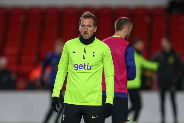 stock image Harry Kane #10 of Tottenham Hotspur during the pre-game warm up ahead of the Carabao Cup Third Round match Nottingham Forest vs Tottenham Hotspur at City Ground, Nottingham, United Kingdom, 9th November 202