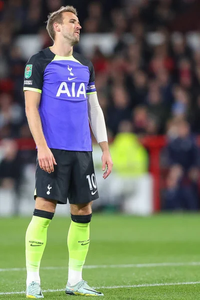Harry Kane Van Tottenham Hotspur Kijkt Bedroefd Tijdens Carabao Cup — Stockfoto
