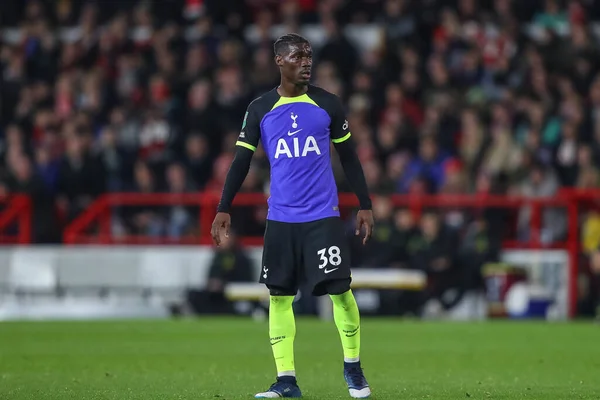Yves Bissouma Tottenham Hotspur Durante Partita Del Terzo Turno Carabao — Foto Stock