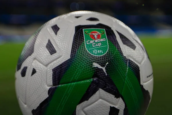 Bu gece Carabao Kupası 'nın 3. raundu öncesi top Manchester City ile Chelsea' ye karşı Etihad Stadyumu, Manchester, İngiltere, 9 Kasım 202