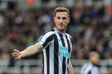 Newcastle United 'dan Chris Wood # 20. Carabao Kupası üçüncü tur karşılaşmasında Newcastle United - Crystal Palace, St. James' s Park, Newcastle, İngiltere, 9 Kasım 202