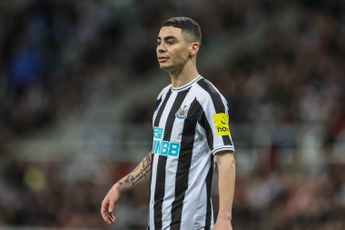Newcastle United 'dan Miguel Almirn # 24. Carabao Kupası üçüncü tur karşılaşmasında Newcastle United, St. James' s Park, Newcastle, 9 Kasım 2022 'de Crystal Palace' a karşı.