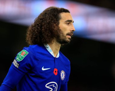 Marc Cucurella # 32 Chelsea Carabao Kupası üçüncü tur karşılaşmasında Manchester City Chelsea 'ye karşı Etihad Stadyumu, Manchester, İngiltere, 9 Kasım 202