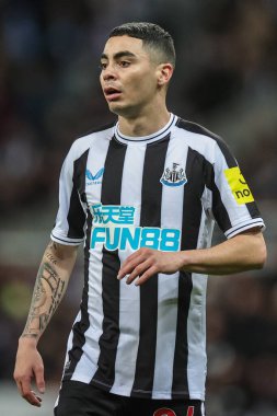Newcastle United 'dan Miguel Almirn # 24. Carabao Kupası üçüncü tur karşılaşmasında Newcastle United, St. James' s Park, Newcastle, 9 Kasım 2022 'de Crystal Palace' a karşı.
