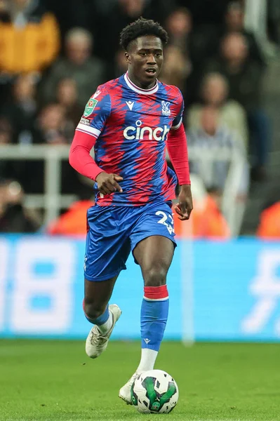 Malcolm Ebiowei Crystal Palace Action Carabao Cup Third Match Newcastle — стокове фото