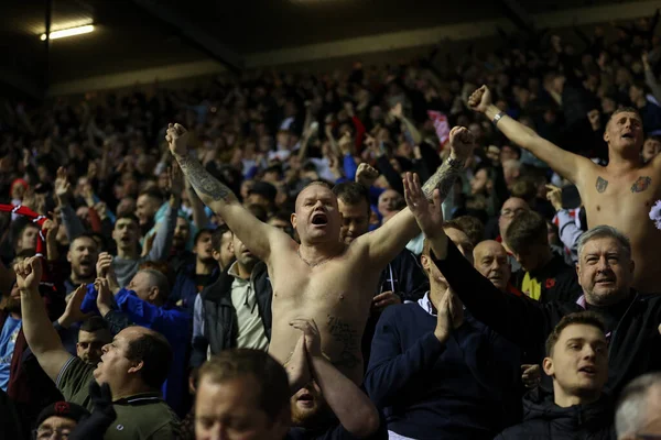 Sunderland Anhänger Feiern Ihren Sieg Beim Schlusspfiff Des Sky Spiels — Stockfoto