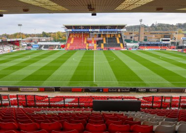 Gelder Group Sincil Bank Stadyumu 'nun genel görünümü Gök İddia Ligi 1 maçı sırasında Lincoln City, Gelder Group Sincil Bank Stadyumu' nda Plymouth Argyle 'a karşı, 12 Kasım 202