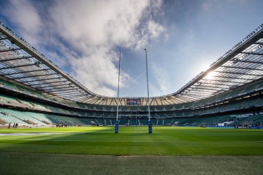 Twickenham Stadyumu 'nun genel görünümü, 12 Kasım 202' de Twickenham, Twickenham Stadyumu 'nda İngiltere ile Japonya arasındaki sonbahar karşılaşması öncesinde