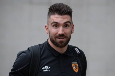 Hull City 'den Matt Ingram # 1, MKM Stadyumu' na, 12 Kasım 202 'de Hull City vs Reading' e karşı oynanan Sky Bet Şampiyonası maçı öncesinde vardı.