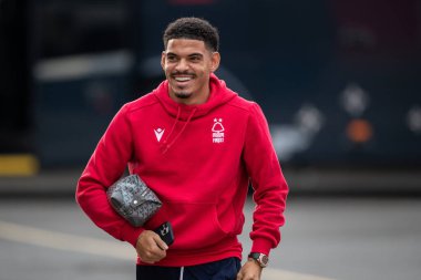 Nottingham Ormanı 'ndan Morgan Gibbs-White # 10 Premier League maçından önce Nottingham Forest, Crystal Palace' a karşı City Ground, Nottingham, 12 Kasım 202
