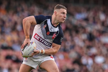 , George Williams Rugby Ligi Dünya Kupası 2021 Yarı final karşılaşmasında İngiltere ve Samoa Emirates Stadyumu, Londra, İngiltere, 12 Kasım 202 'de karşı karşıya geldi.