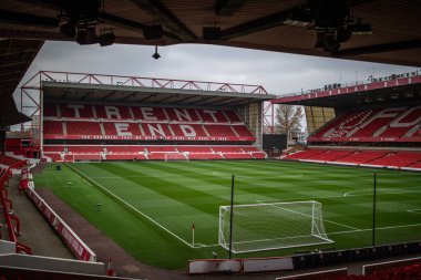 A general view of the city Ground before the Premier League match Nottingham Forest vs Crystal Palace at City Ground, Nottingham, United Kingdom, 12th November 202 clipart