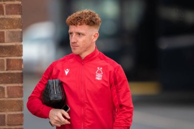 Nottingham Ormanı 'ndan Jack Colback 12 Kasım 202' de Nottingham Forest, Kristal Saray 'a karşı Premier Lig maçından önce geldi.