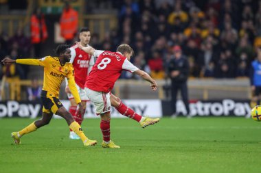 Arsenal 'den Martin degaard Premier League maçında Wolverhampton Wanderers, Molineux, Wolverhampton, İngiltere' de 12 Kasım 2022 'de Arsenal' e karşı 0-2 'lik skorla gol attı.