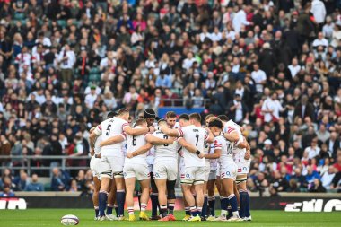 İngiltere milli takımı, 12 Kasım 202 'de Twickenham Stadyumu' nda İngiltere ile Japonya maçından önce toplandı.