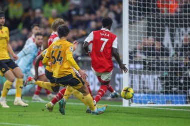 Arsenal 'den Martin degaard Premier League maçında Wolverhampton Wanderers, Molineux, Wolverhampton, Birleşik Krallık' ta 12 Kasım 2022 'de Arsenal' e karşı 0-1 'lik skorla gol attı.