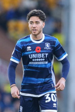 Hayden Hackney # 30 Middlesbrough Gökyüzü İddia Şampiyonası maçı sırasında Norwich City - Middlesbrough Carrow Road, Norwich, İngiltere, 12 Kasım 202