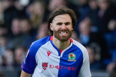 Blackburn Rovers 'dan Ben Brereton Daz 13 Kasım 2022' de Burnley 'nin Blackburn Rovers' a karşı oynadığı Gökyüzü İddia Şampiyonası maçında tepki gösterdi.