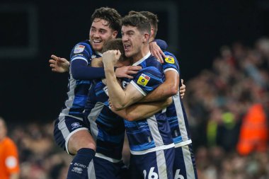 Middlesbrough 'dan Riley McGree 12 Kasım 202' de Norwich City, Norwich Road 'da Middlesbrough' a karşı oynanan Sky Bet Şampiyonası 'nda 1-1 kazanma hedefini kutluyor.