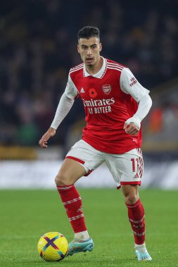 Gabriel Martinelli # 11. Arsenal Premier Lig karşılaşmasında Wolverhampton Wanderers, Molineux, Wolverhampton, İngiltere 'de 12 Kasım 202' de Arsenal 'e karşı.