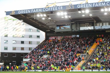 Middlesbrough taraftarları Sky Bet Şampiyonası maçı sırasında Norwich City - Middlesbrough, Norwich Road, Norwich, İngiltere, 12 Kasım 202