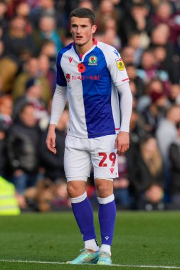 Blackburn Rovers 'dan Jack Vale # 29 Sky Bet Şampiyonası maçında Burnley, Blackburn Rovers' a karşı Turf Moor, Burnley, Birleşik Krallık, 13 Kasım 202