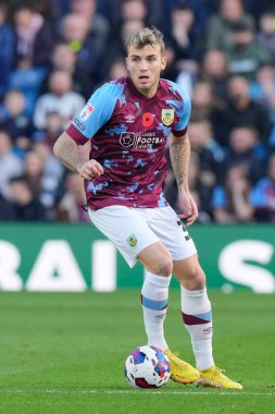 Burnley 'den Jordan Beyer # 36 numara Gökyüzü İddia Şampiyonası maçında Burnley - Blackburn Rovers - Turf Moor, Burnley, İngiltere, 13 Kasım 202