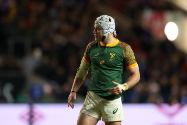 Güney Afrika 'dan Henco van Wyk Bristol Bears ile Güney Afrika' nın dostluk maçı sırasında 17 Kasım 2022 'de Bristol, Bristol' daki Ashton Gate 'de XV' yi seçin.