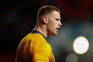 Güney Afrika 'dan Jean-Luc du Preez, Bristol Ayıları ve Güney Afrika' nın dostluk maçı öncesinde 17 Kasım 2022 'de Ashton Gate, Bristol, İngiltere' de oynanan karşılaşma öncesi ısınma sırasında