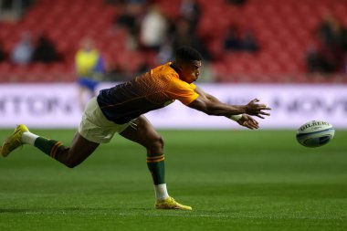 Güney Afrika 'dan Grant Williams Bristol Bears - Güney Afrika maçı öncesinde 17 Kasım 2022 tarihinde Ashton Gate, Bristol, İngiltere' de oynanan hazırlık maçında