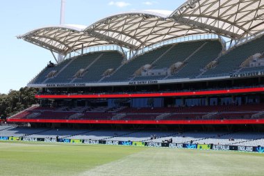 Jack Oatey Stand ve Gavin Wanganeen Stand, 17 Kasım 2022 'de Adelaide, Avustralya' daki Adelaide Oval Ofis 'te oynanan Dettol ODI Serisi karşılaşması öncesinde çekilmiştir.