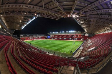 Bristol Bears Rugby 'nin evi Ashton Gate' in genel görünümü, Bristol Bears 'ın Güney Afrika' ya karşı oynadığı dostluk maçı sırasında 17 Kasım 2022 'de Ashton Gate, Bristol, İngiltere' de XV 'yi seçin.