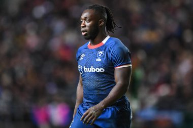 Bristol Ayıları 'ndan Gabriel Ibitoye, Bristol Ayıları' nın Güney Afrika 'ya karşı oynadığı dostluk maçı sırasında 17 Kasım 2022 tarihinde Bristol, Bristol' daki Ashton Gate 'de XV' yi seçin.