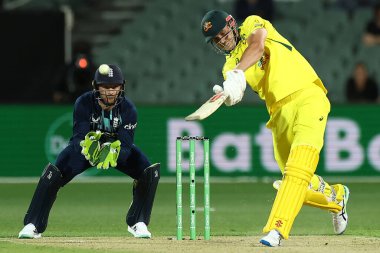  Cameron Green of Australia plays a shot during the Dettol ODI Series match Australia vs England at Adelaide Oval, Adelaide, Australia, 17th November 2022 clipart