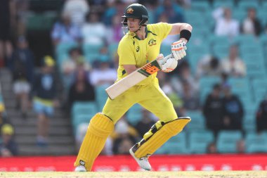 Steve Smith of Australia bats during the Dettol Series 2nd ODI match Australia vs England at SCG, Sydney, Australia, 19th November 2022 clipart