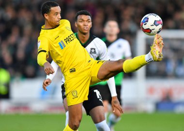 Plymouth Argyle forvet Morgan Whittaker (19), 19 Kasım 2022 tarihinde İngiltere 'nin Trent kentindeki Pirelli Stadyumu' nda oynanan 1.