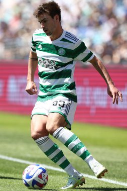 Celtic FC 'den Matt OReilly 20 Kasım 2022' de Accor Stadyumu 'nda oynanan Sydney Süper Kupası maçı sırasında Celtic Everton' a karşı.