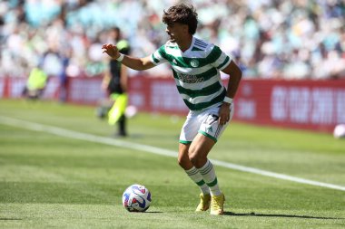Sidney Süper Kupası 'nda Celtic Everton' a karşı 20 Kasım 2022 'de Sidney, Avustralya' daki Accor Stadyumu 'nda oynanan karşılaşmada Celtic FC' li Jota