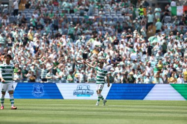  Sydney Süper Kupası 'nda Celtic, Everton' a karşı 20 Kasım 2022 'de Sidney, Avustralya' daki Accor Stadyumu 'nda oynanan karşılaşma sırasında