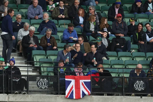 British Flag Pictured Mcc Members Stand Dettol Odi Series Match — Stock Photo, Image